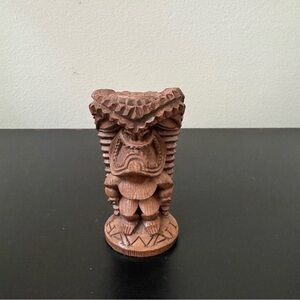 Coco Joe's Hapa Wood Lucky Tiki Figure Pomaikai Good Luck Fortune Hawaii